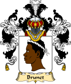 French Family Coat of Arms (v.25) Brunet