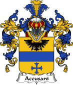 Italian Family Coat of Arms (v.25b) Accusani