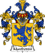 Italian Family Coat of Arms (v.25b) Manfredini