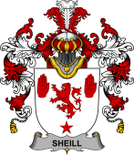 Irish Family Coat of Arms (v.25b) Sheill or O