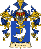 French Family Coat of Arms (v.25) Comeau