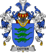 Irish Family Coat of Arms (v.25b) Cotter or MacCotter