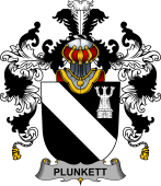 Irish Family Coat of Arms (v.25b) Plunkett