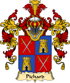 French Family Coat of Arms (v.25) Pichard