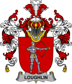 Irish Family Coat of Arms (v.25b) Loughlin or O