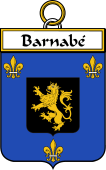 French Coat of Arms Badge for Barnabé