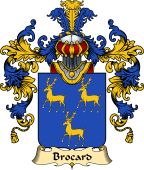 French Family Coat of Arms (v.25) Brocard