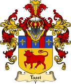 Italian Family Coat of Arms (v.25a) Tassi