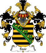 German Wappen Coat of Arms (v.25) Saxe
