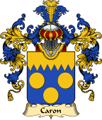 French Family Coat of Arms (v.25) Caron
