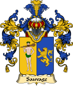 French Family Coat of Arms (v.25) Sauvage