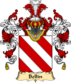 French Family Coat of Arms (v.25) Bellin