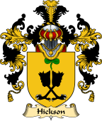 Irish Family Coat of Arms (v.25a) Hickson