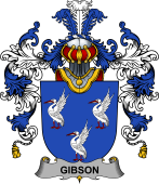 Irish Family Coat of Arms (v.25b) Gibson