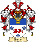 Irish Family Coat of Arms (v.25a) Trench