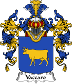 Italian Family Coat of Arms (v.25b) Vaccaro