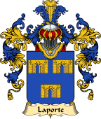 French Family Coat of Arms (v.25) Porte ( de la)