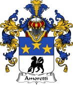 Italian Family Coat of Arms (v.25b) Amoretti