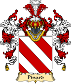 French Family Coat of Arms (v.25) Pinard