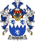 Irish Family Coat of Arms (v.25b) Scanlon or O