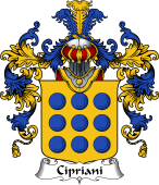 Italian Family Coat of Arms (v.25b) Cipriani