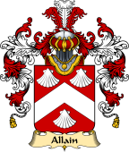 French Family Coat of Arms (v.25) Allain