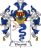 Italian Family Coat of Arms (v.25b) Visconti