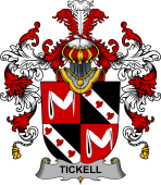 Irish Family Coat of Arms (v.25b) Tickell