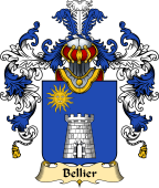 French Family Coat of Arms (v.25) Bellier