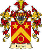 French Family Coat of Arms (v.25) Leroux (Roux le) I