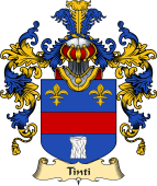 Italian Family Coat of Arms (v.25a) Tinti