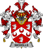 Irish Family Coat of Arms (v.25b) Nicholls or Nichols