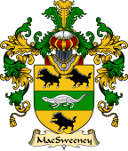 Irish Family Coat of Arms (v.25a) MacSweeney