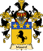 French Family Coat of Arms (v.25) Maurel
