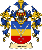 Italian Family Coat of Arms (v.25a) Lanzoni