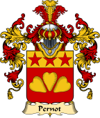 French Family Coat of Arms (v.25) Pernot