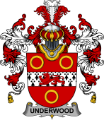 Irish Family Coat of Arms (v.25b) Underwood