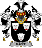 Irish Family Coat of Arms (v.25b) Magee or McGee