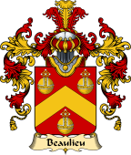 French Family Coat of Arms (v.25) Beaulieu