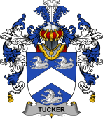 Irish Family Coat of Arms (v.25b) Tucker