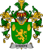 Irish Family Coat of Arms (v.25b) Keefe or O