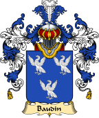 French Family Coat of Arms (v.25) Baudin