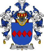Irish Family Coat of Arms (v.25b) Bareth