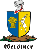 German shield on a mount for Gerstner