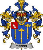 Irish Family Coat of Arms (v.25b) Tipping