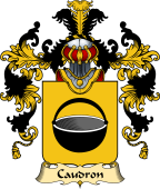 French Family Coat of Arms (v.25) Caudron