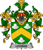 Irish Family Coat of Arms (v.25b) Levinge or Levens