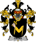 Irish Family Coat of Arms (v.25b) Croke