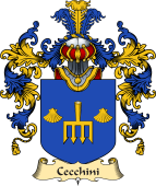 Italian Family Coat of Arms (v.25a) Cecchini