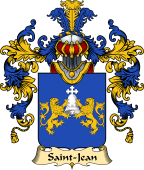 French Family Coat of Arms (v.25) Saint-Jean
